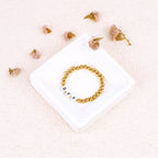 Custom Gold Beaded Name Bracelet