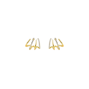 Claw Stud Wrap Earrings