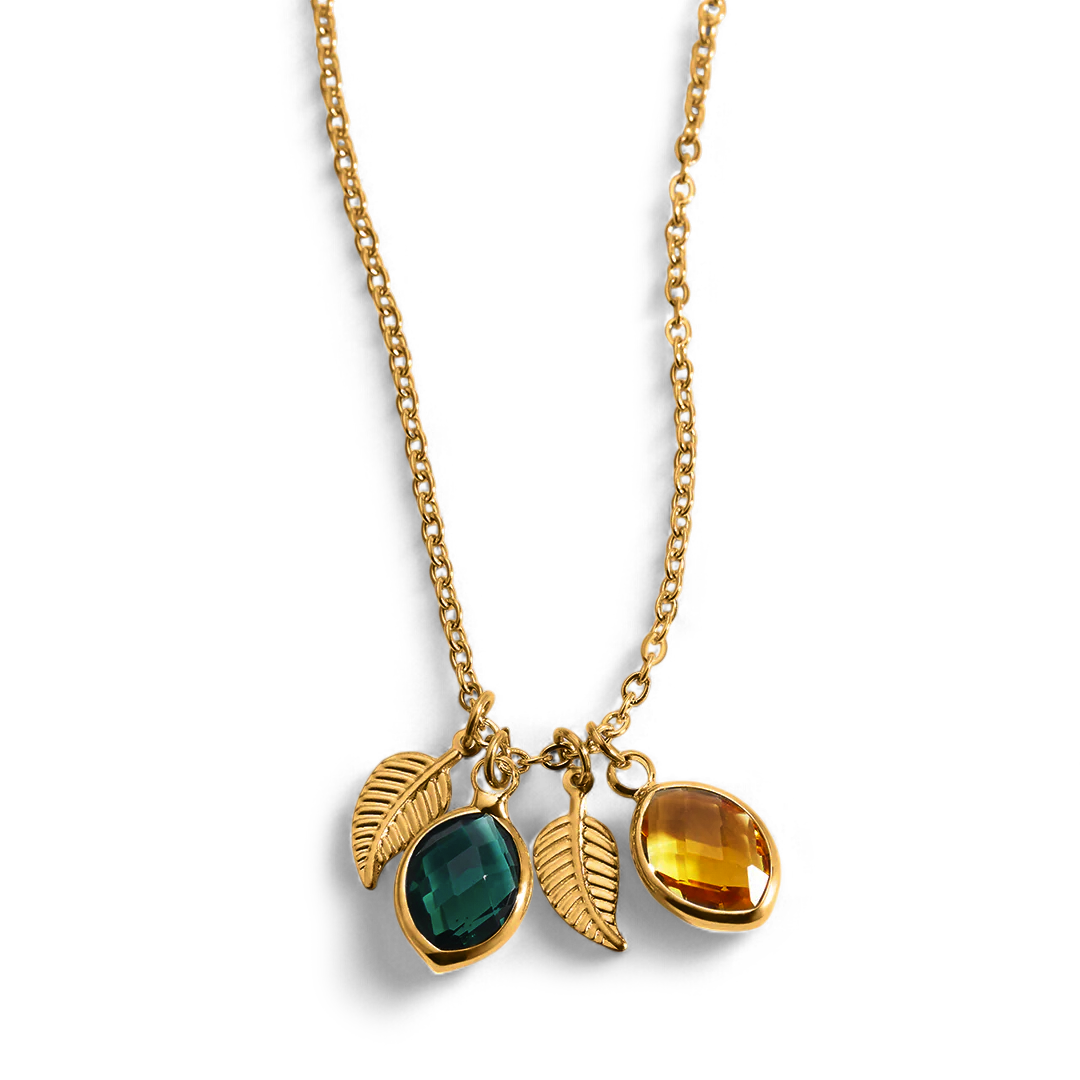 Family Birthstone Cluster Necklace
