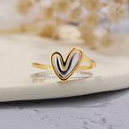 Self Love Layered Heart Ring