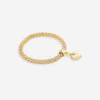 Solid Hearts Metal Bracelet