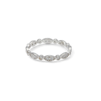 Sterling Silver Marquis and Dot Band