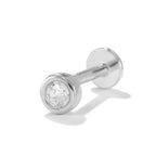 Bezel Stud Flatback Earrings
