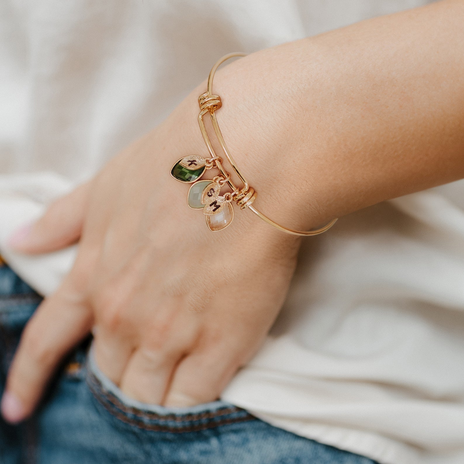 Birthstone Family Charm Bracelet