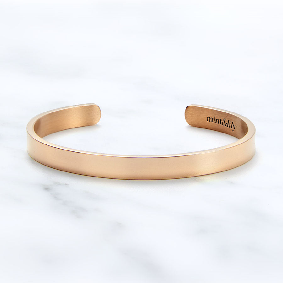 Not Sisters By Blood But Sisters By Heart Personalizable Cuff Bracelet