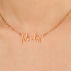 Monroe Name Necklace
