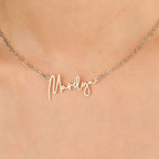 Monroe Name Necklace